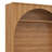 Arched Entryway Hall Tree With Bench And 3 Cabinets, Entryway Coat Rack With 4 Golden Hooks And Top Compartments-1710364339