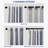 Chris Striped Linen Blend Textured Light Filtering Semi Sheer Rod Pocket Back Tab Curtains-468523334-454050312