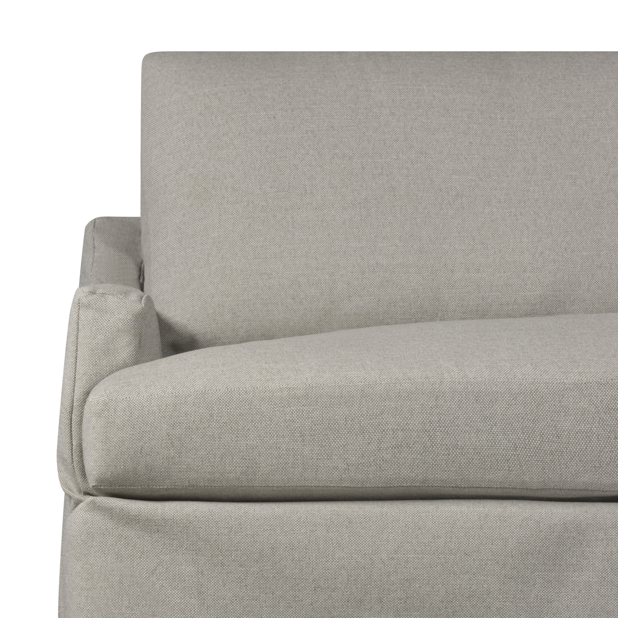 Wrenley 6-Piece Slipcovered Modular Sectional Right Hand Facing, Right Hand Facing, Macarena Light Gray Canvas
