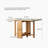 Extending Dining Table Rock Slab Top Extending Dining Table for 4-6 People Solid Wood Dining Table