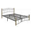 Metal Bed with Wavy Headboard and Footboard-63373988-63374010