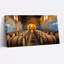 Ensemble de 1 tableau sur toile représentant une cave à vin carrelée de carreaux bleus-722951377
