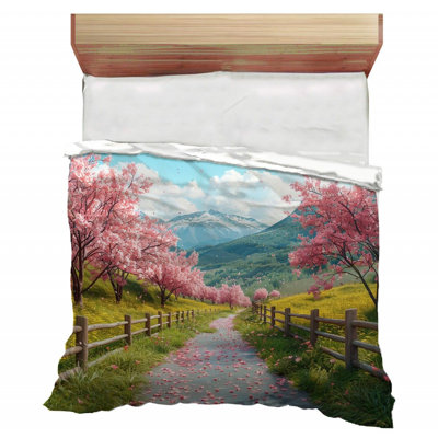 Édredon Cherry Blossoms Bedding Nature