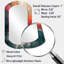 Miroir mural décoratif asymétrique blanc-107247117
