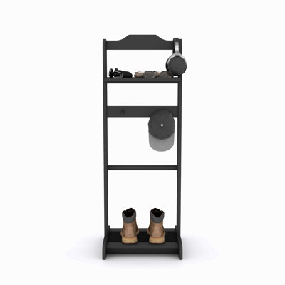 Accent Portable Garment Rack,Clothes Valet Stand With Storage Organizer