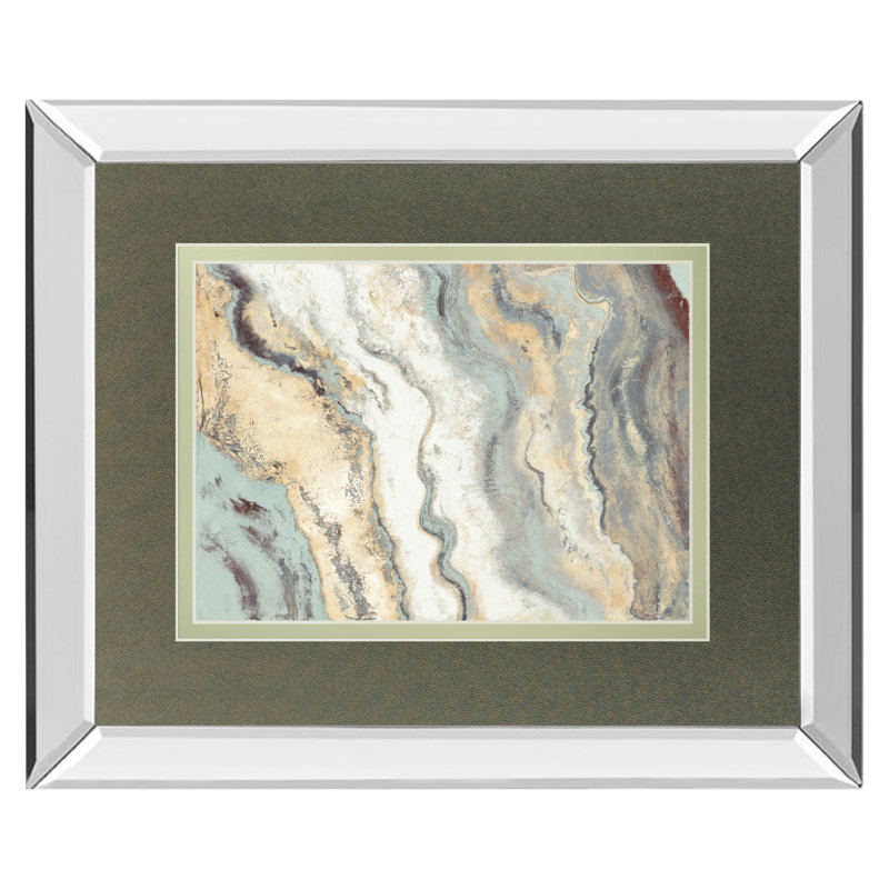 Art mural Cool Flow II - 34 po x 40 po - Cadre en miroir