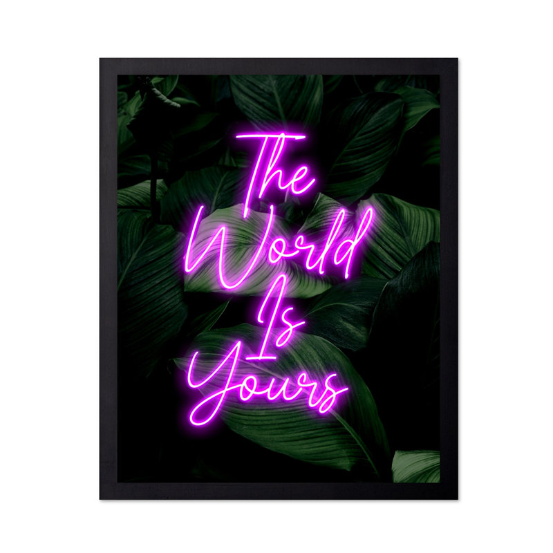 Le monde vous appartient, Black Framed, Poster, 08"H x 10"W