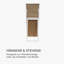 Solid Wood Rectangle Floor Mirror
