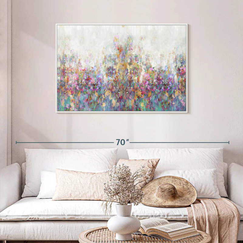 Couvert matinal, Cadre flottant blanc, 43 po x 29 po