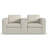 Sky Loveseat Console Track Smoke 24