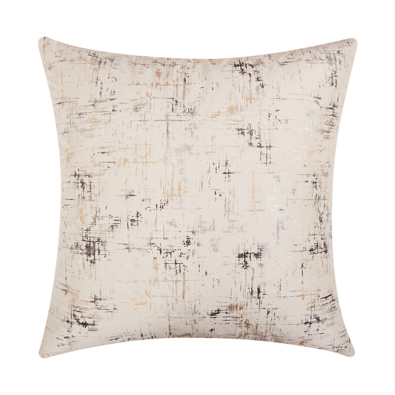 Warisi - Housse de coussin en velours à motif abstrait | Housses de coussin décoratif | Pièce unique | Carré, Crème
