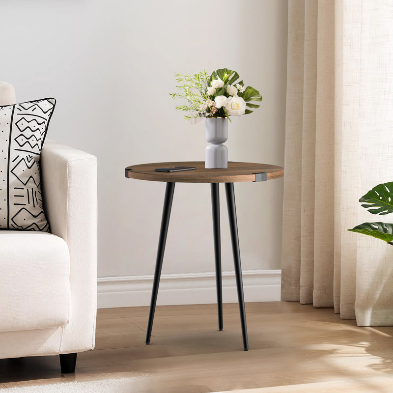 Corrigan Studio® Chantay Round End Table with 3 Legs & Reviews | Wayfair