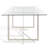 Turner Glass Top Metal Base Dining Table