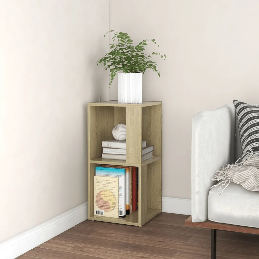 Vidaxl Corner Cabinet - Sonoma Oak - 33x33x67 cm - Engineered Wood - Brown - Image 2