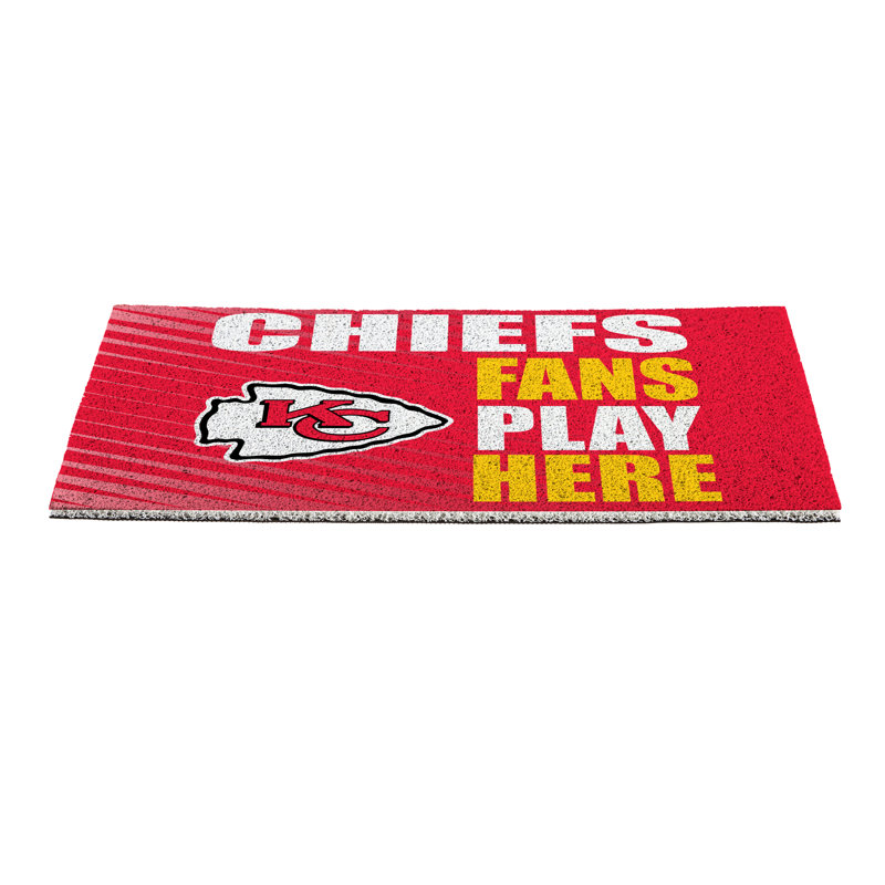 Tapis en polyester Kansas City Chiefs Fan, 28 po x 16 po