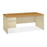38000 Series Left Single Computer Desk with Lock