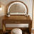 39" Makeup Vanity Table with Mirror Touch Screen Lighted Mirror, Dressing Table with Drawer for Bedroom-181347830