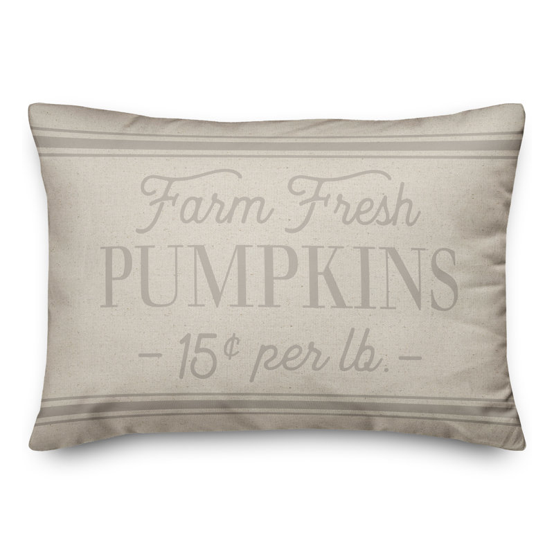  Housse et insert de coussin rectangulaire Farm Fresh Pumpkins