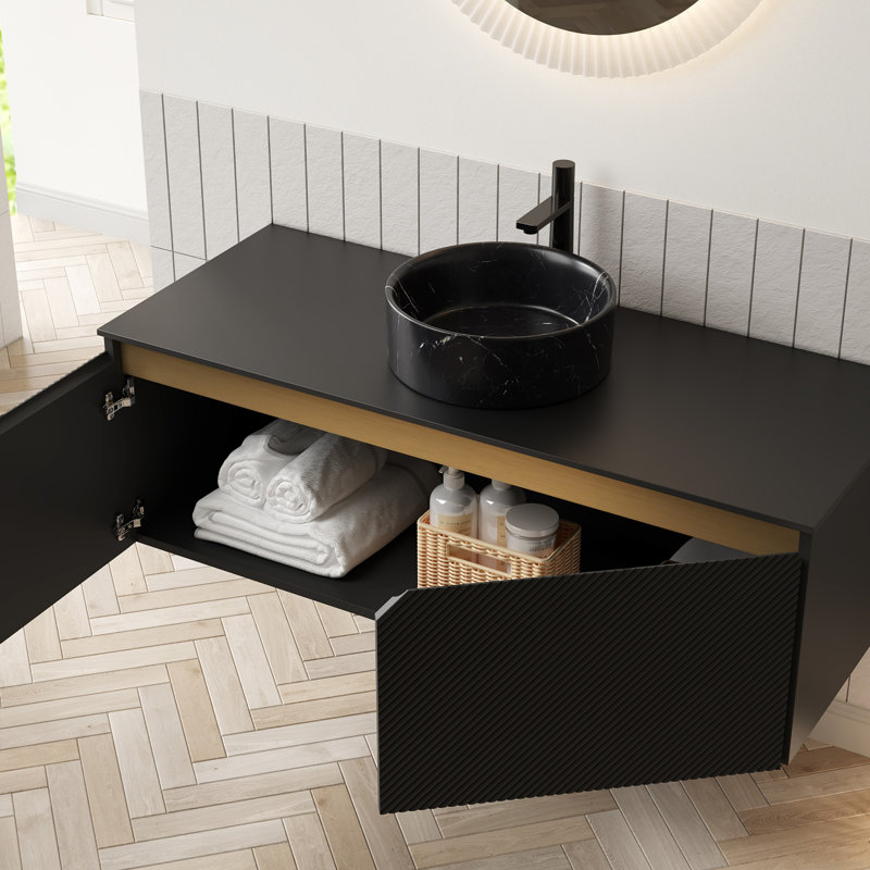Meuble-lavabo mural pour salle de bain