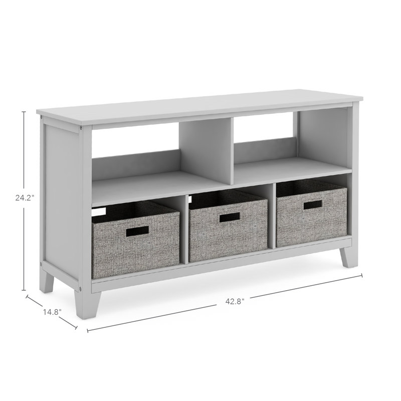 Martha Stewart Living and Learning Kids Low Bookcase, Gray