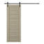 Porte de grange en bois manufacturé massif Ermi avec trousse de quincaillerie d'installation-88408026-88408030