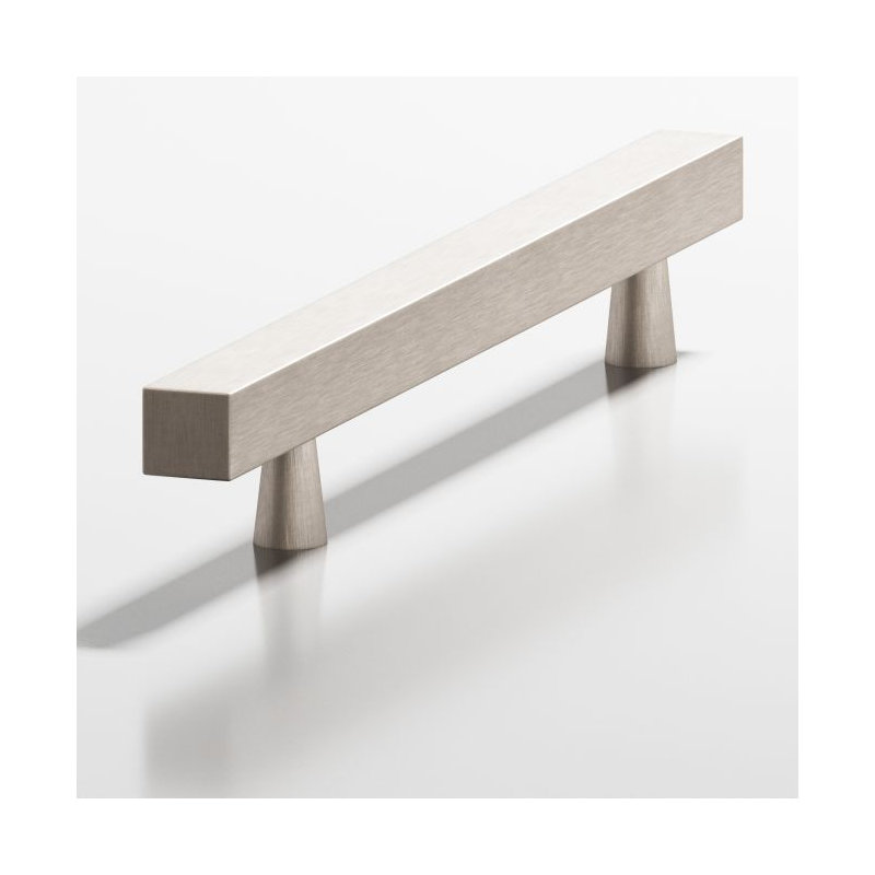 3" Center to Center Bar Pull, Matte Satin Nickel, 3 1/2