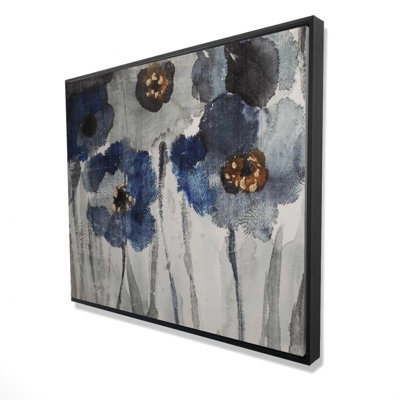 " Blue Blurry Flowers "