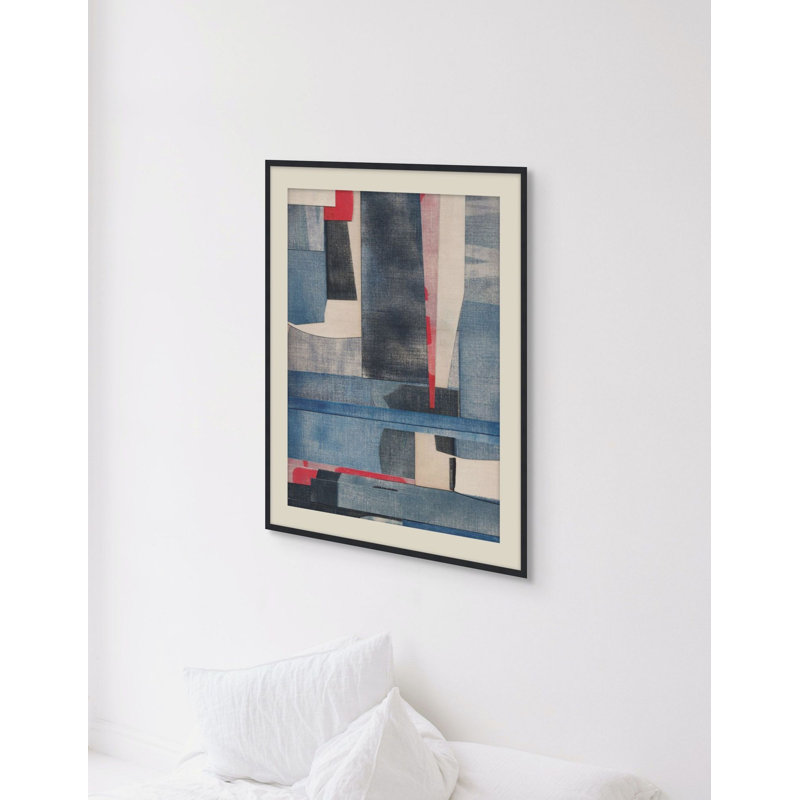 District Line 1 Framed Print, 50.5" H x 39.5" W