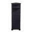 Armoire haute triangulaire avec 3 tiroirs et tablettes réglables pour la salle de bain, la cuisine ou le salon, panneau de fibres à densité moyenne avec finition peinte-960959269