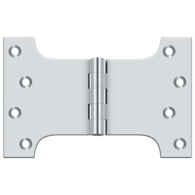 Charnière 4 po x 6 po en chrome poli Deltana DSPA4060U26