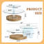 Table basse contemporaine à double couche Contemporary Artistic - marbre blanc et collage de grain de bois