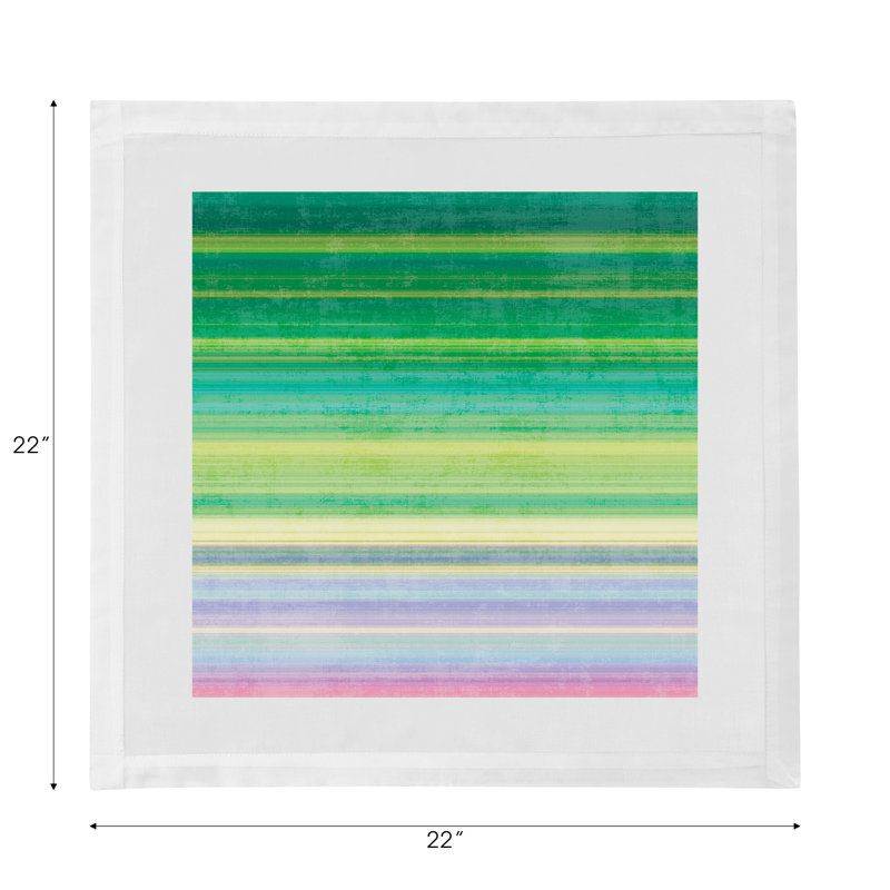 Gradient Cotton Sateen Dinner Napkins, Greens