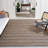 Wlikerson Hand Woven Jute/Cotton/Wool Striped Rug in Charcoal/Ivory-1681777434