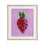«Bright Speckled Strawberry», reproduction sous verre encadrée, design par Camila Juncos-1060962627-1060962624