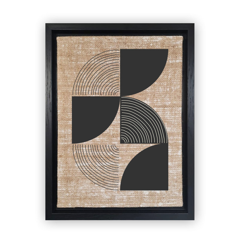 Peinture décorative sur toile, H 26 po x l 18,1 po, Noir, Noir
