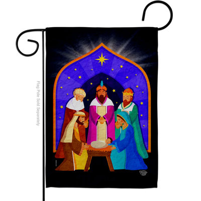 Double Sided 18.5 in. H x 13 in. W Polyester Garden flag