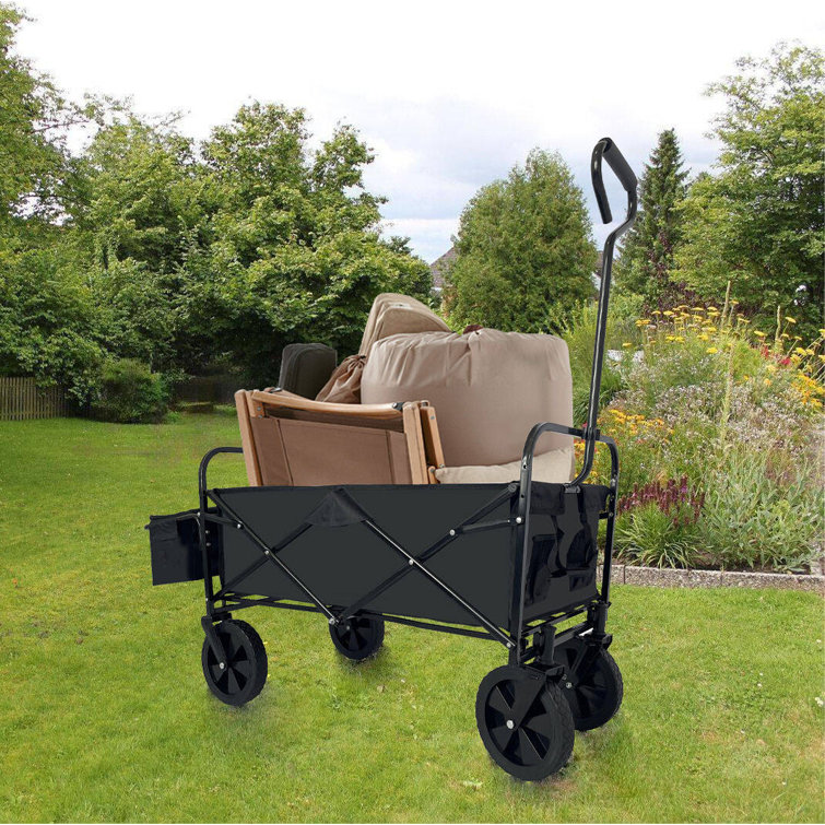 Chariot De Transport Pliable Jusqu'à 300 Kg - Roues Pivotantes Pour Plage, Camping, Courses