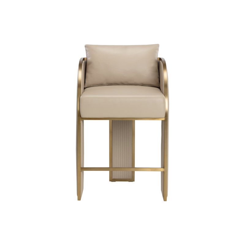 Tabouret de comptoir Baz - beige Napa