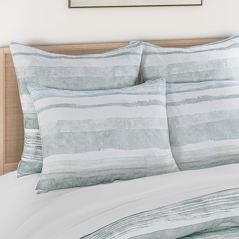SURF PLEIN / REINE 3PC. ENSEMBLE COMFONTER, Full/Queen Comforter + 3 Shams