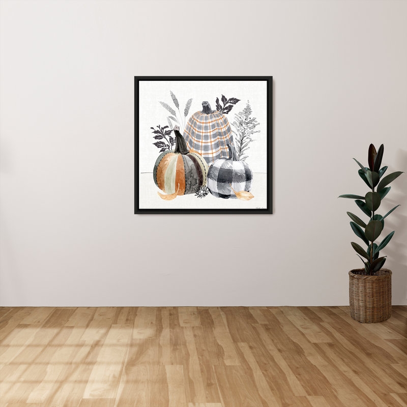 "Harvest Classics II" par Beth Grove, reproduction sur toile dans un cadre flottant, Noir, noir, noir, noir