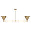 Moderne 2-Light Chandelier