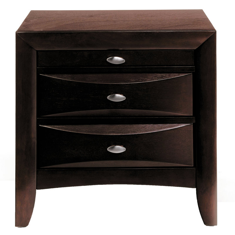 de chevet pour chambre double avec deux tiroirs - chic et utile pour le style, Espresso