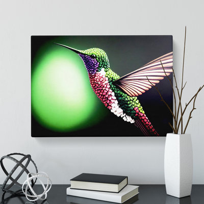 Bold Hummingbird - Wrapped Canvas