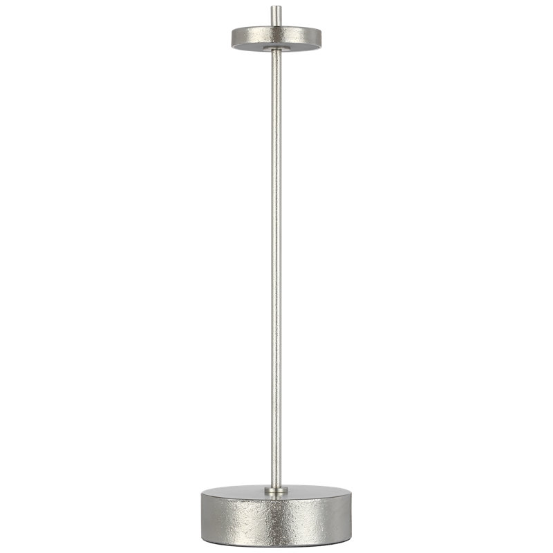 Kelly Wearstler Sene Rechargeable Table Lamp, 12.25" H x 3.25" W x 3.25" D, Black, 1.5 W
