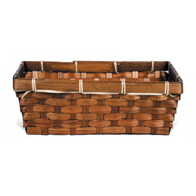 Panier en bambou brun