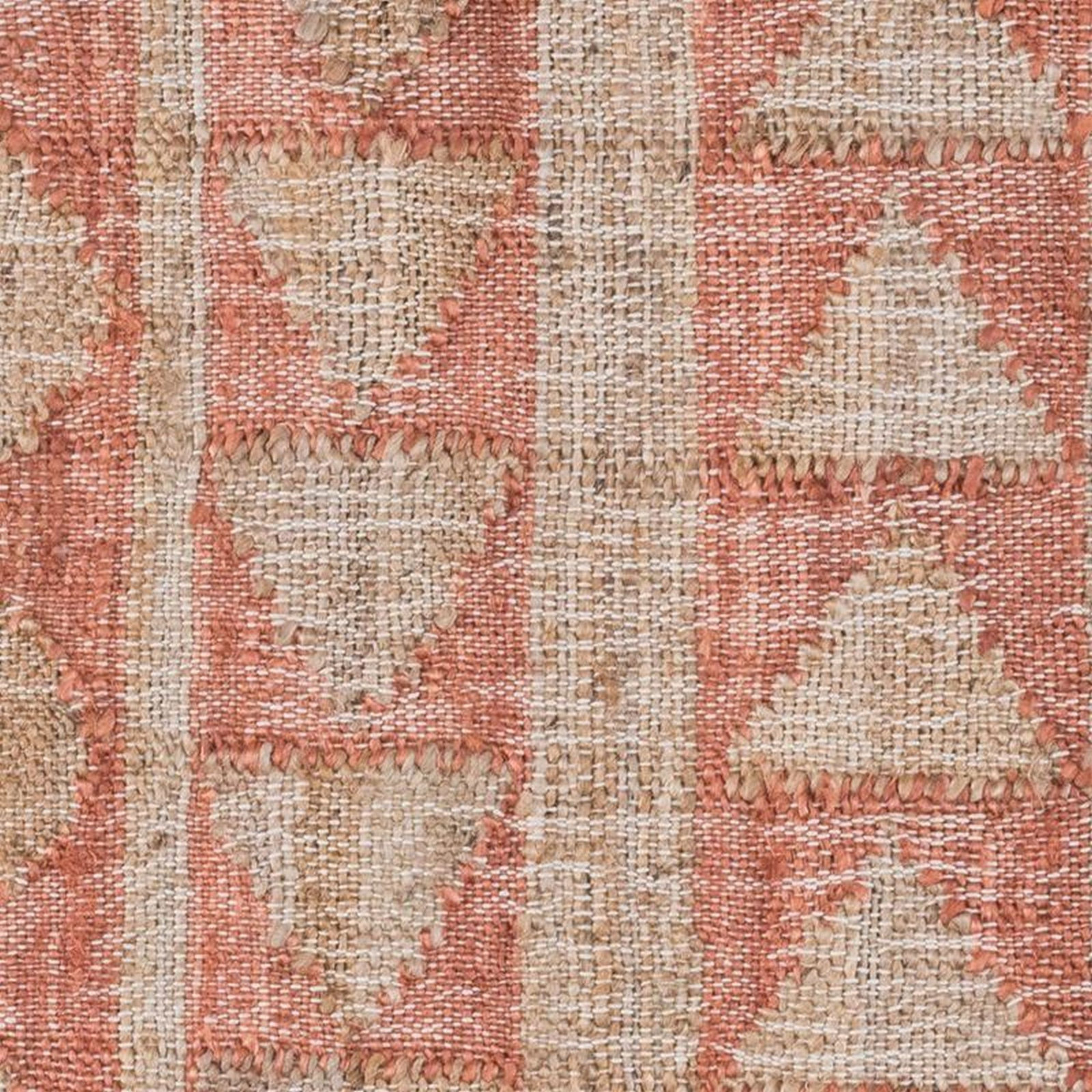 Walter Terracotta Natural Hand-Woven Geometric Rug, Rectangle 5' x 8'