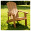 Chaise longue d'extérieur en teck avec porte-gobelet pour patio et jardin
