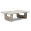 Table basse rectangulaire minimaliste moderne d'aspect marbre avec pieds arqués - Montage facile - 140 cm L x 75 cm P x 40 cm H