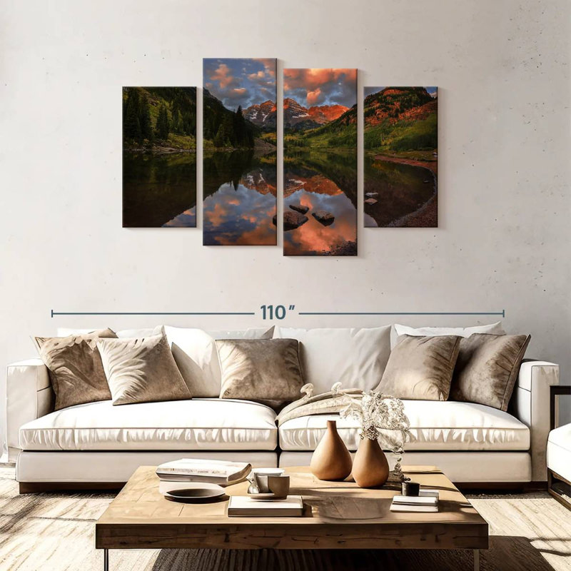 Alvord Maroon Bells Lake, 48" H x 75" W