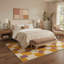 Tapis intérieur jaune / beige / mauve lavable à la machine avec envers antidérapant Bintliff-1273100315